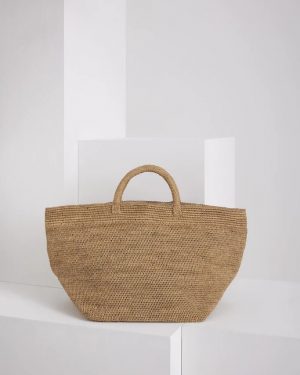 Borsa in rafia Ibeliv Vanilla